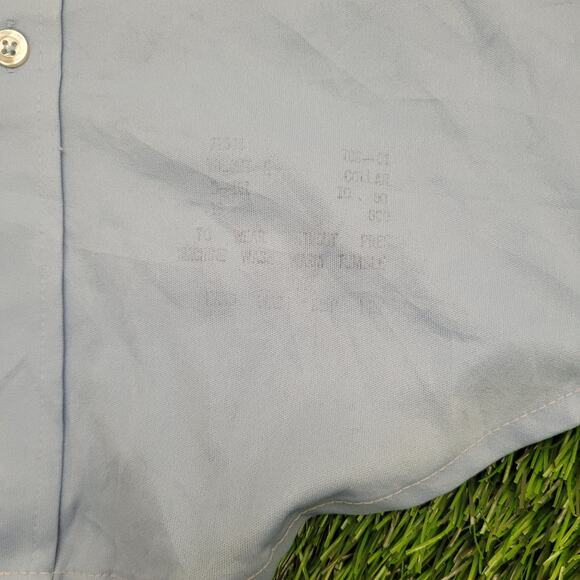 Vintage 80s Sears Disco Button Shirt M/L 21x30 Polyester - Picture 10 of 12